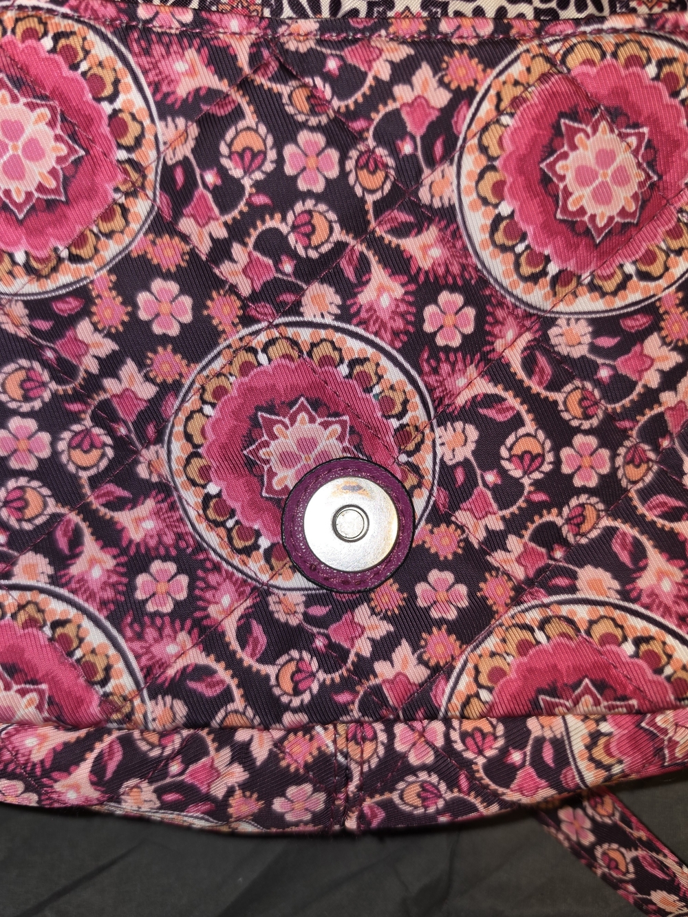 Vera Bradley Raspberry Medallion Mini Carson In Performance Twill - Picture 7 of 11